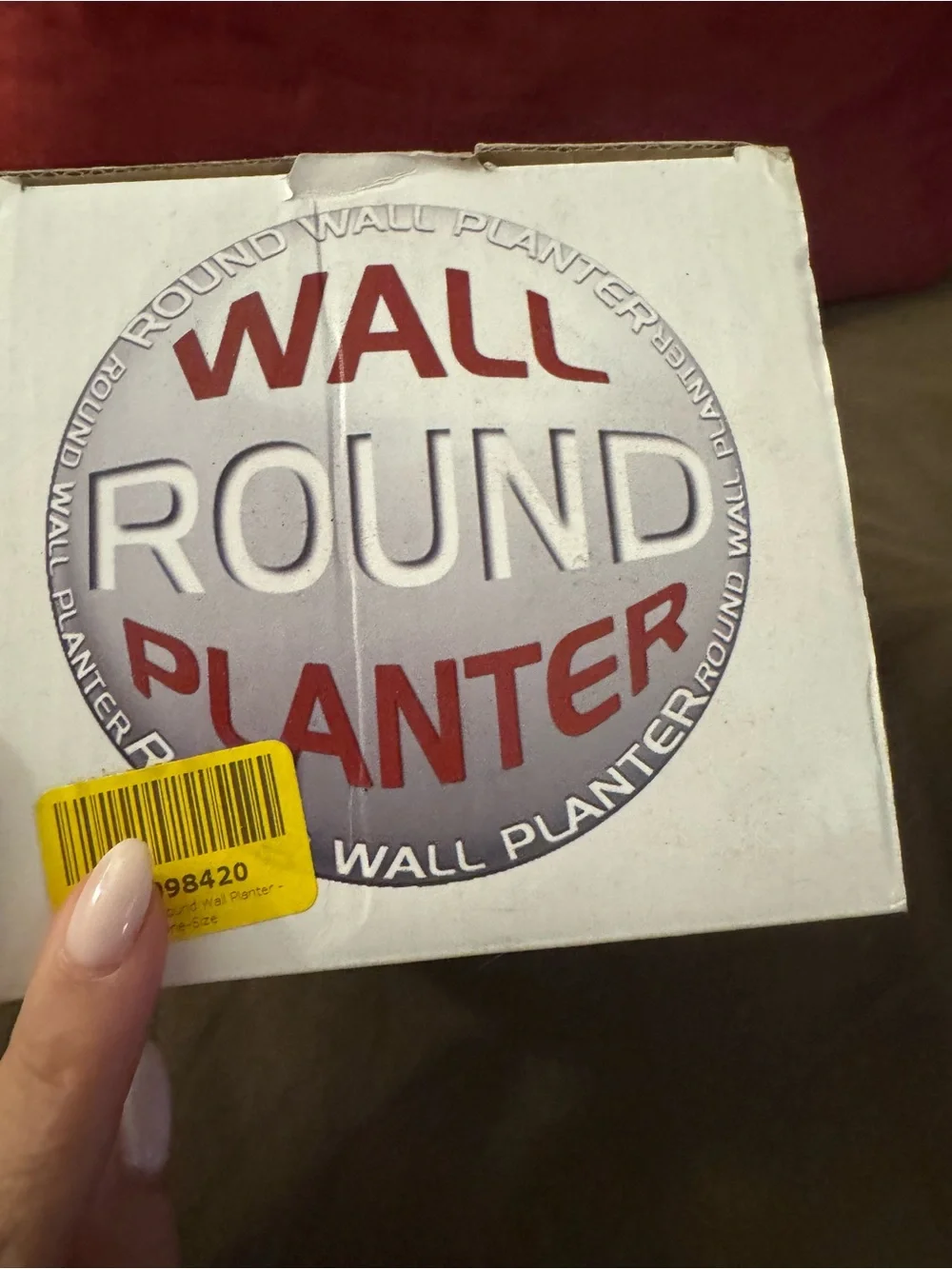 Round Wall Planter Ceramic Hanging Pot
